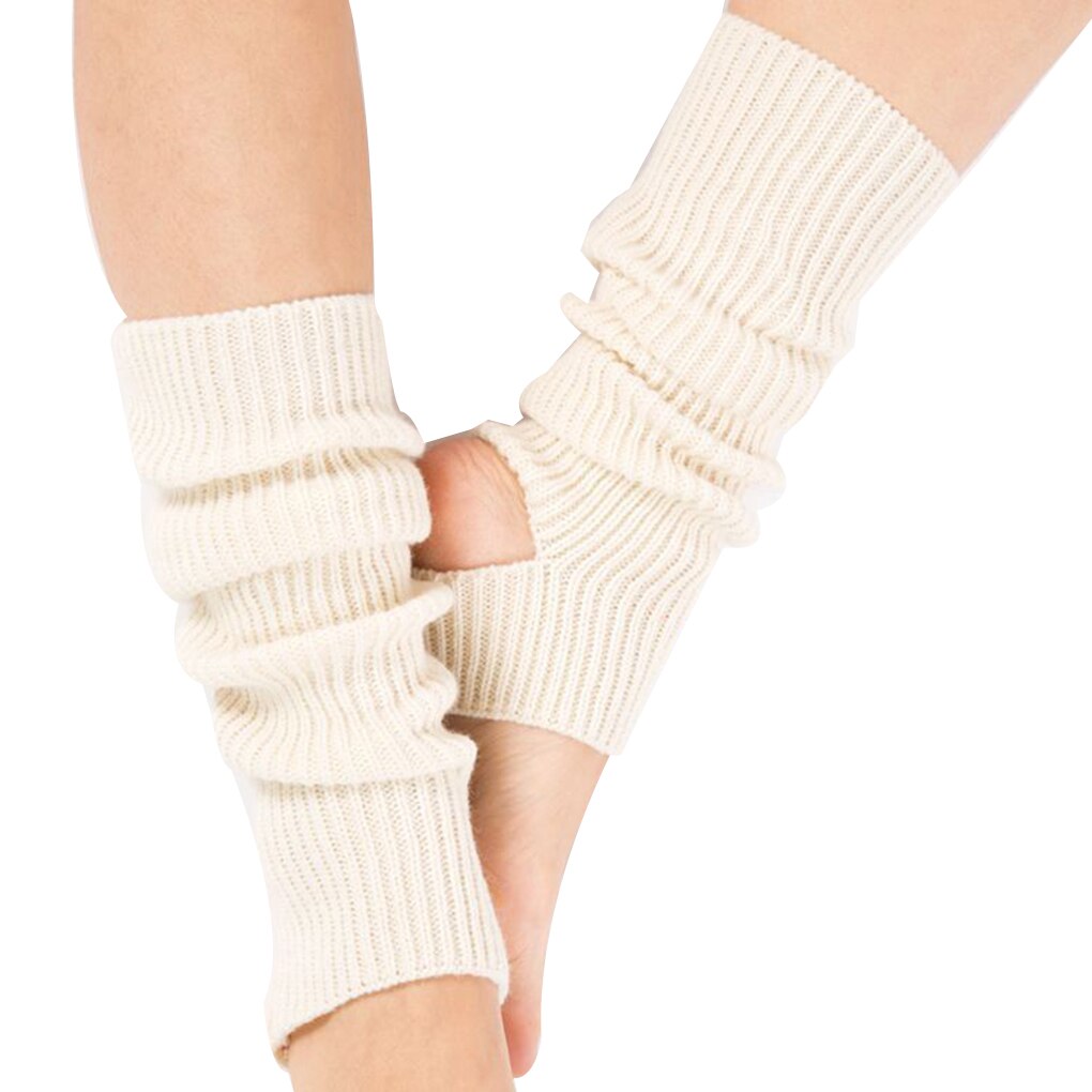 Calcetines largos sin pies para mujer, calentadores de piernas, Ballet, baile, otoño e invierno, 1 par: B2