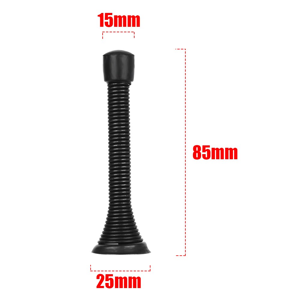 Brass Chrome Spring Door Stop Stops Stopper Buffer Protector Easy Mounted Metal Spring Door Hold Home Hardware