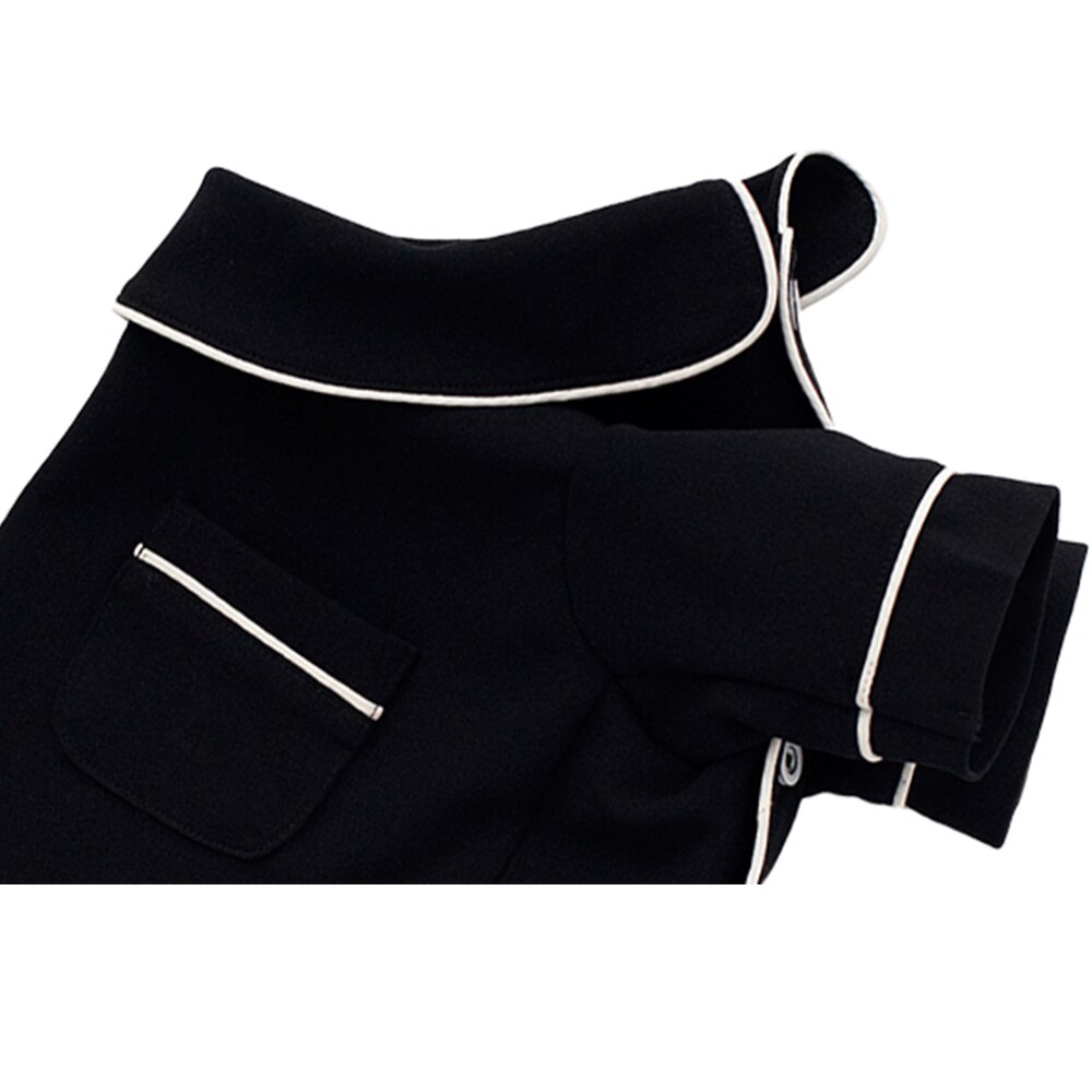 FULUE Dog clothes British Style Pet Clothing Soft Dog Pajamas Spring/Summer/Autumn costumes 5 sizes for Small Medium Large dogs