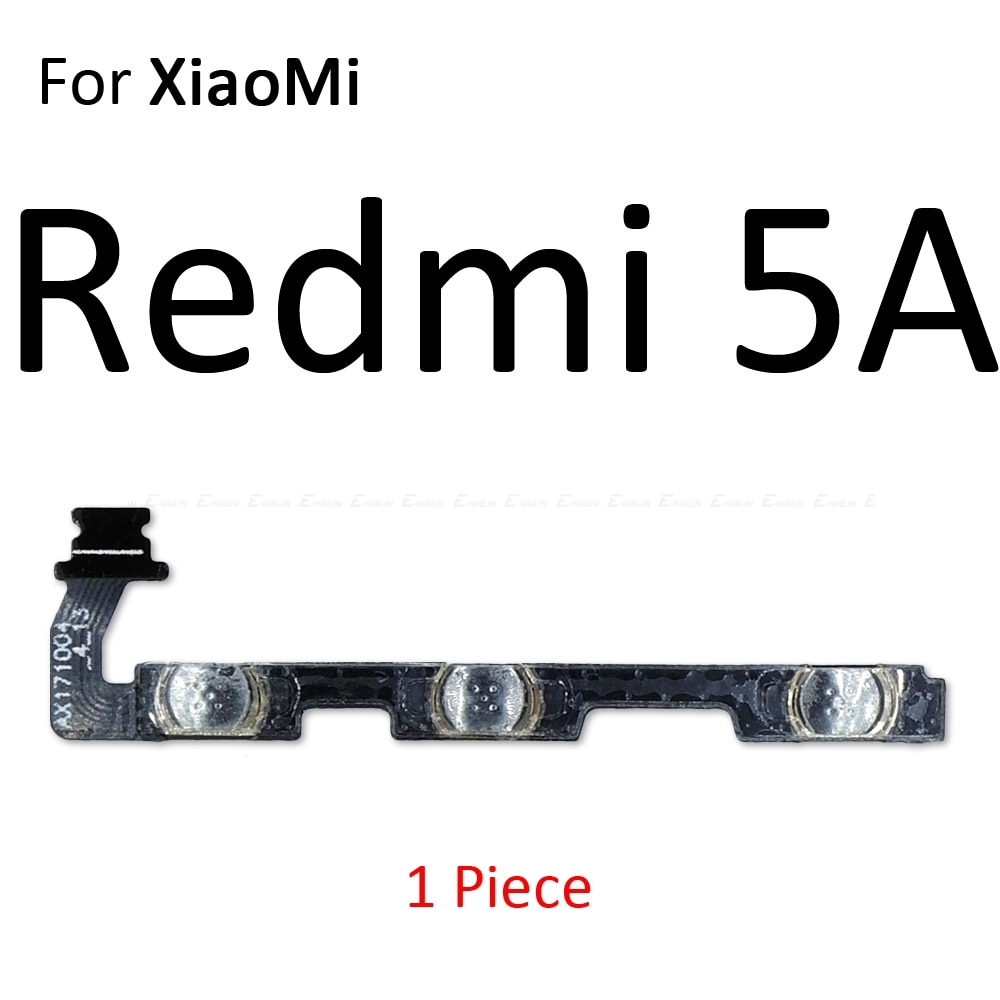 Volumknapp strømbryter på av-knapp fleksibel kabel til xiaomi redmi 3x 3s 4a Merk 7 6 2 5a 6a 5 Plus 4 3 pro 4x global: til redmi 5a