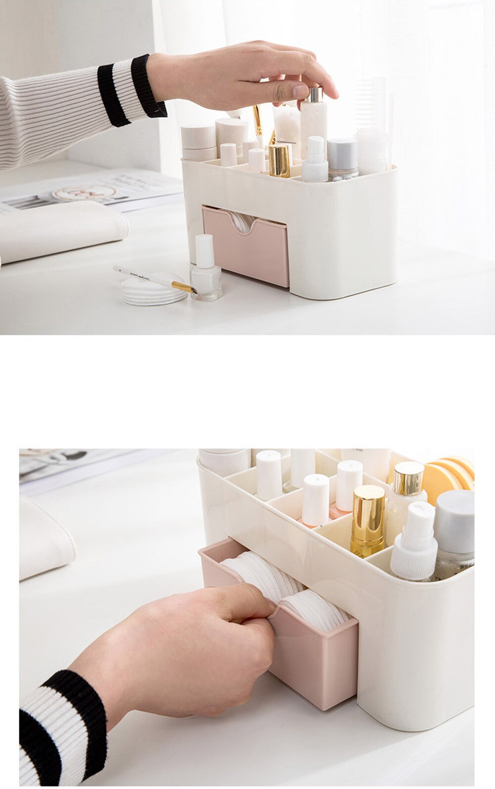 Plastic Make Storage Box Cosmetische Organizer Case Lipstick Cases Diversen Case Kleine Voorwerpen Doos Desktop3.04 #10