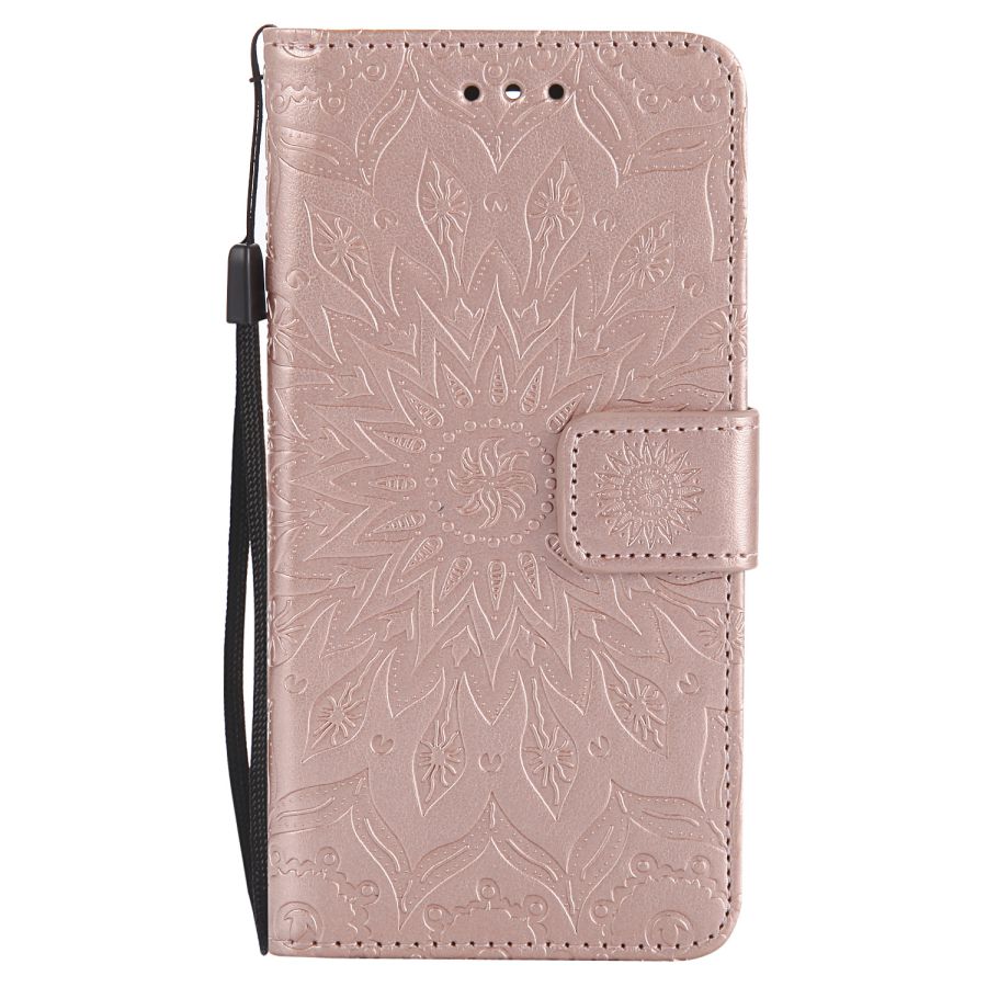 Leer Voor Samsung Galaxy J7 J 7 J730 730 J730F/Ds J730FM/Ds SM-J730FM/Ds Telefoon case Coque Cover Flip Fundas Telefoon Tassen: Gold