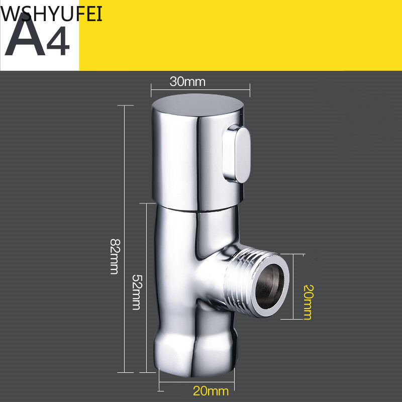 Solid Copper Thickening Water Stop Valve Water Heater Kitchen Washing Machine Toilet Water Heater Angle Valve Switch