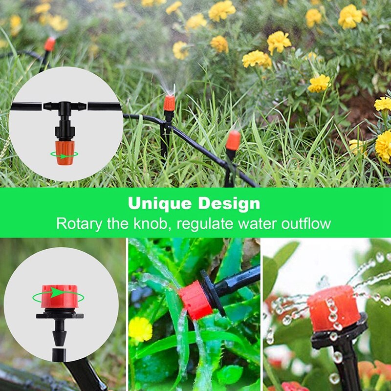 Drip Irrigation Kit, 30M Adjustable Garden Irrigation System Kit for Landscape, Flower Bed, Terrace Plant Irrigation