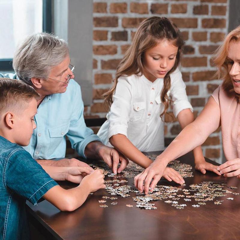 1000 Rechthoekige Stukken Legpuzzels Educatief Speelgoed Landschap Halloween Montage Educatief Puzzel Speelgoed Voor Kerst Cadeau