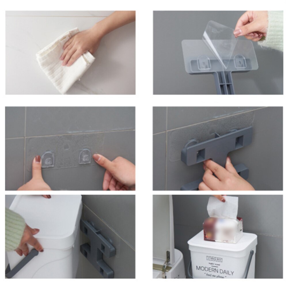 Wall Mounted Trash Can Bathroom Kitchen Waste Bin Living Room Dustbin Toilet Trash Cans Bedroom Garbage Bucket