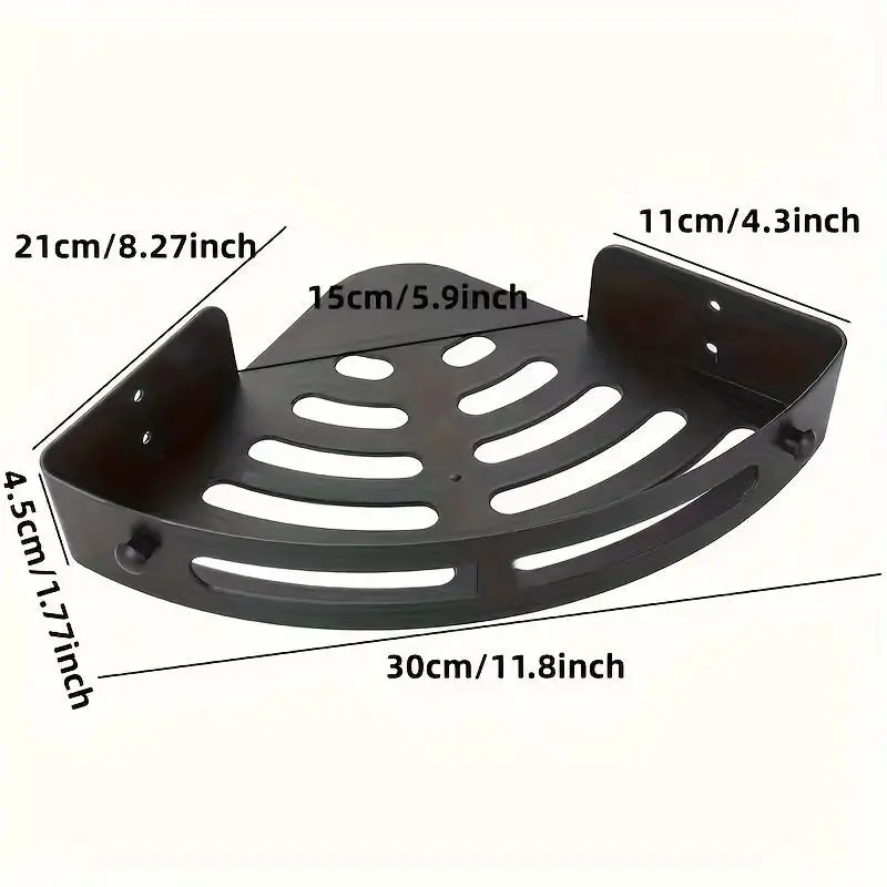 Badezimmer Dreieck Wand-Montiert Lagerung Rack Kein Bohren Wc Dusche Bereich Waschtisch Organizer Kunststoff Einschichtige Hause Waren