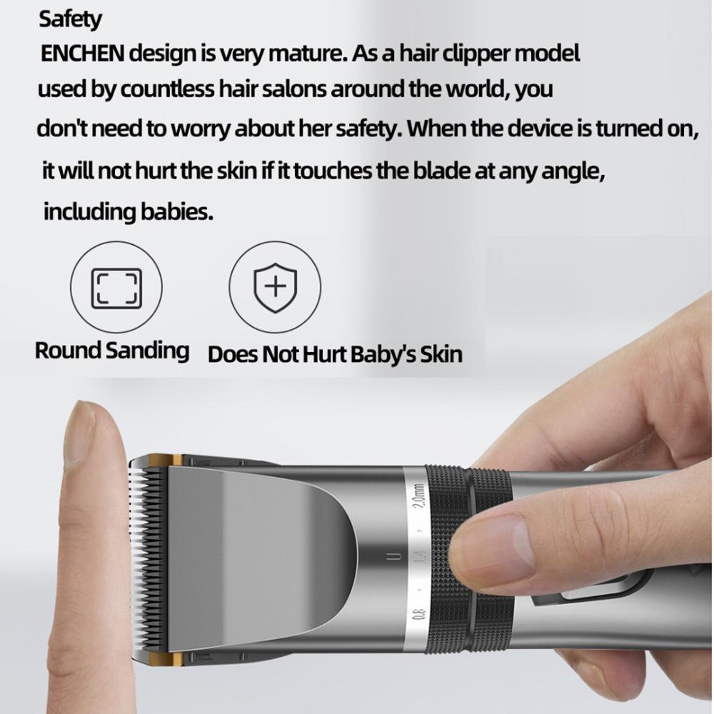 ENCHEN Sharp X Hair Clipper Trimmers For Men Adults 5 Gears Cordless Rechargeable Facial Hair Cutter Machine