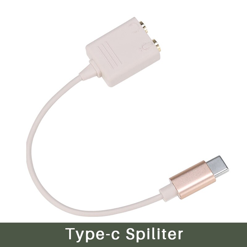 Ulanzi 3.5mm TRS to TRRS Splitter Adapter Cable for RODE VideoMicro VideoMic Go BY-MM1 Transfer From Smartphone to Microphone: Type-c Spiliter