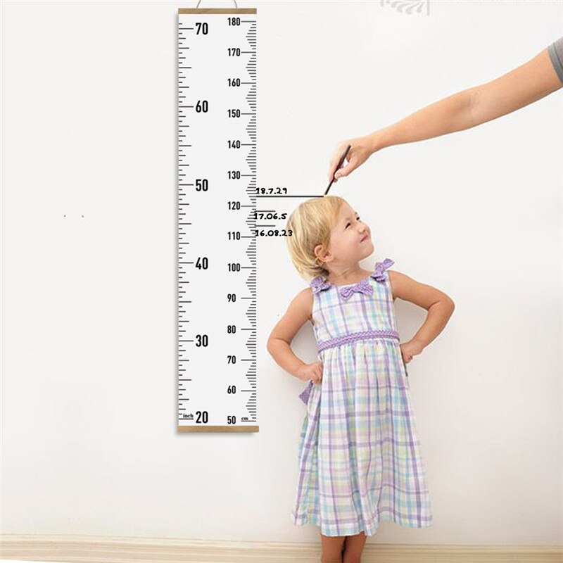 Magnetisk bar væghængende børn højde lineal børn vækst stadiometre diagram lærredsmaleri til dekoration i hjemmet