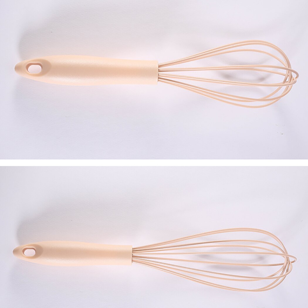 Silicone Balloon Whisk Plastic Handle Egg Whisk Balloon Egg Beater for Kitchen Silicone Egg Beater Tool DIY Baking Tool