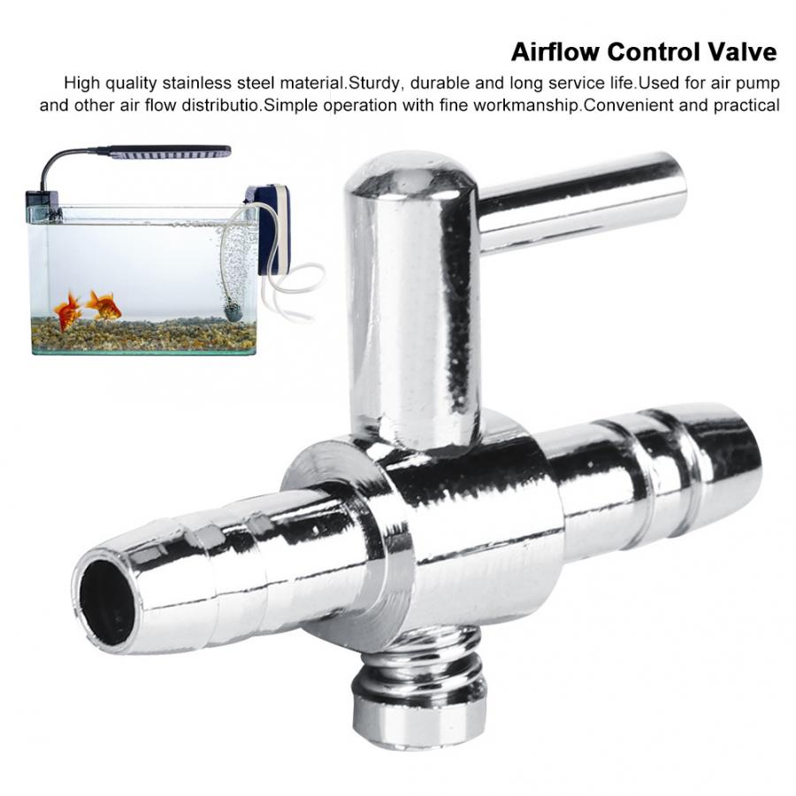 Aquarium vis tank luchtslang slang 10 stuks roestvrij staal aquarium zuurstofpomp luchtvolume stroomregeling klep controle