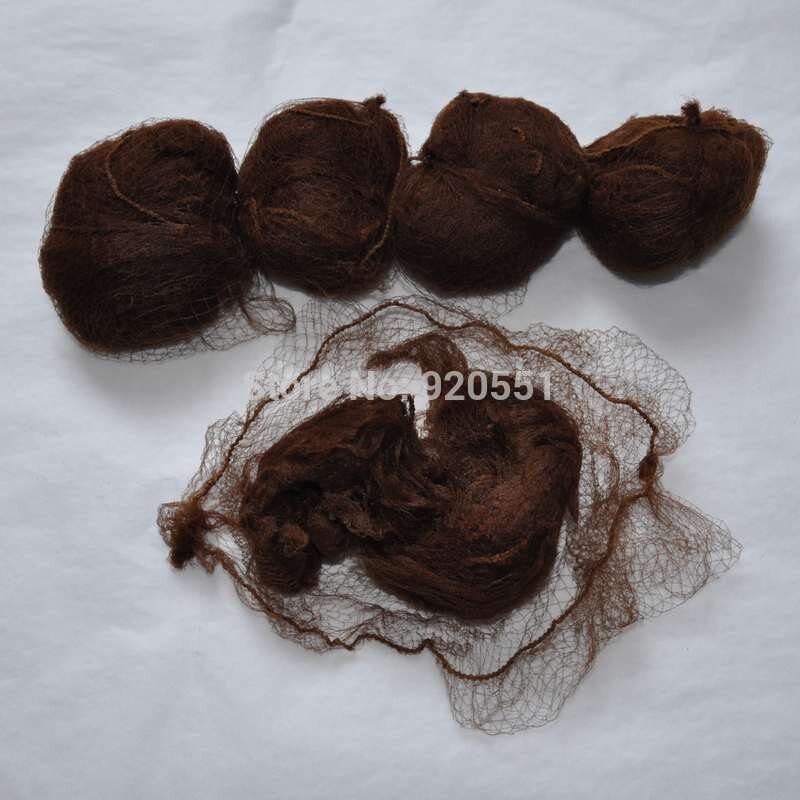 100pcs Dark Brown Color 20 Inches 5mm Mesh Nylon Net Ballet Hair Styling Hairnet Invisible