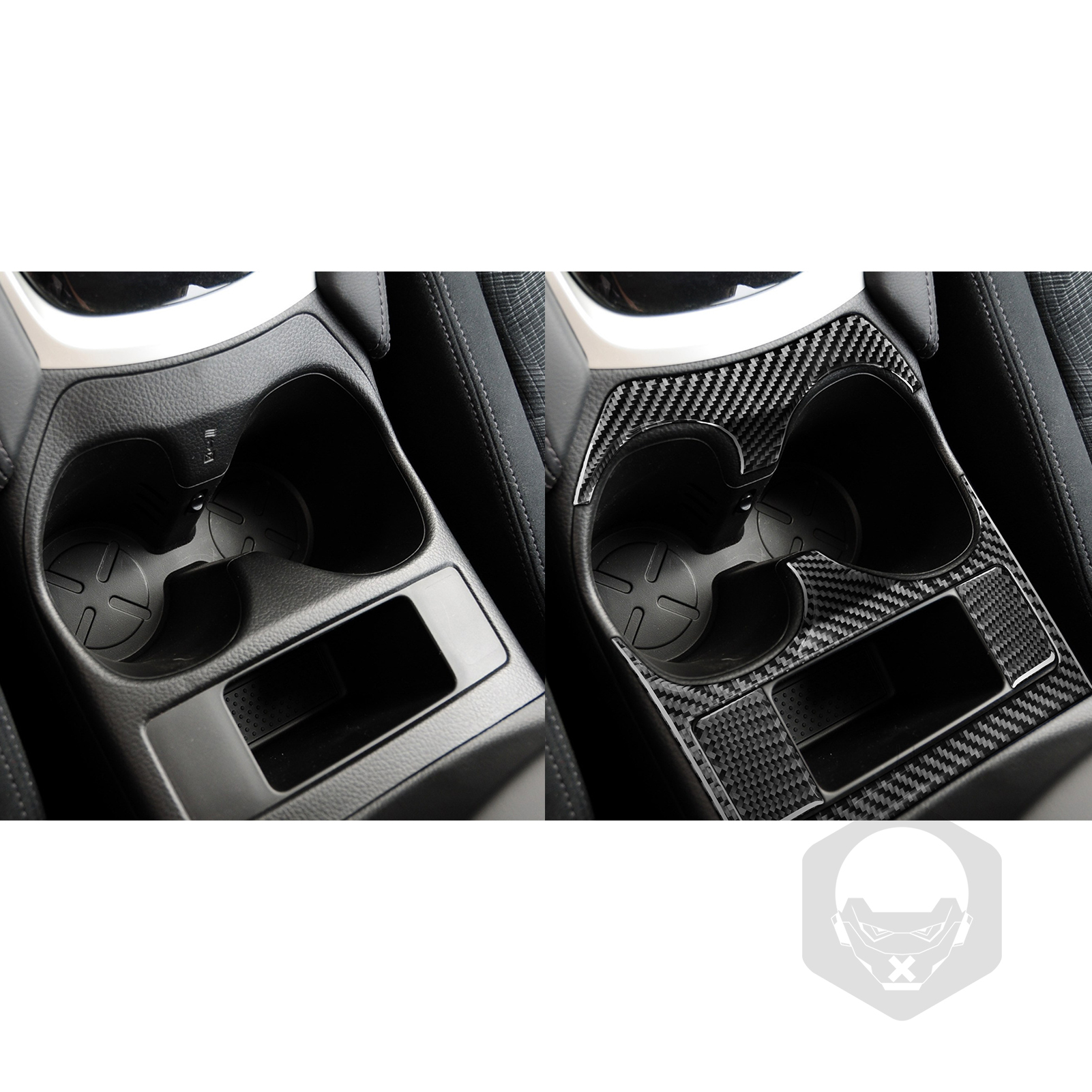 Voor Nissan X-Trail Rogue T32 Accessoires Carbon Fiber Interieur Auto Bekerhouder Panel Trim Sticker decoratie