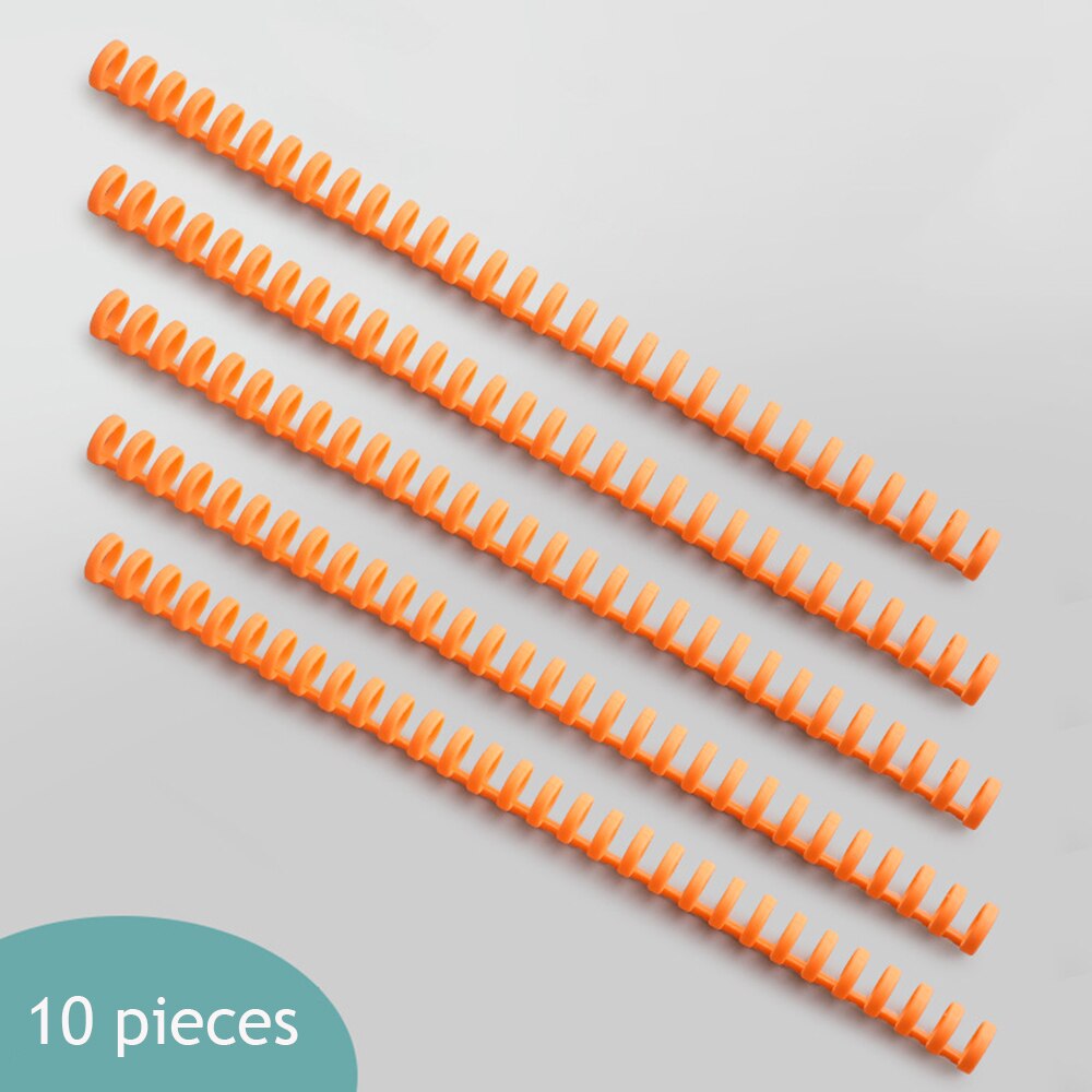 10pcs 30 Holes Loose Leaf Binding Manual Ring Notebook Scrapbooking Album Spring Spiral Rings Binder