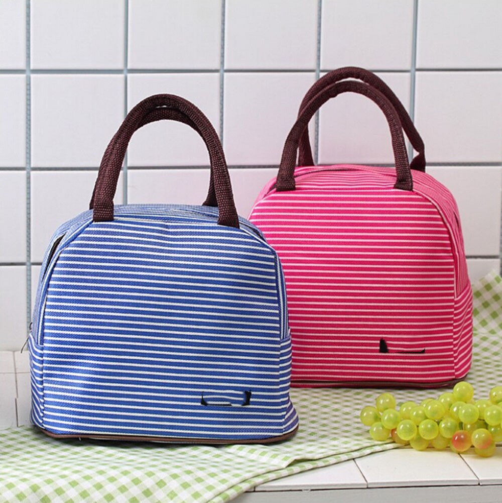 Mode Mannen Vrouwen Kids Draagbare Geïsoleerde Thermische Koeler Lunch Box Picknick Case Opbergtas Carry Tote Oxford Waterdichte Handtas