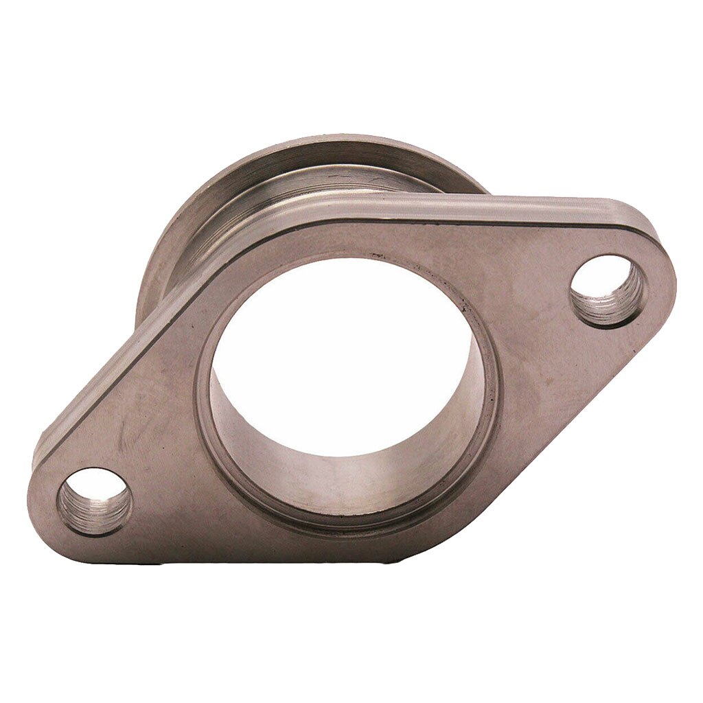 nierdzewny Wastegate adapter 38mm robić 38mm V zespół dla 2 kolektora kołnierzowego