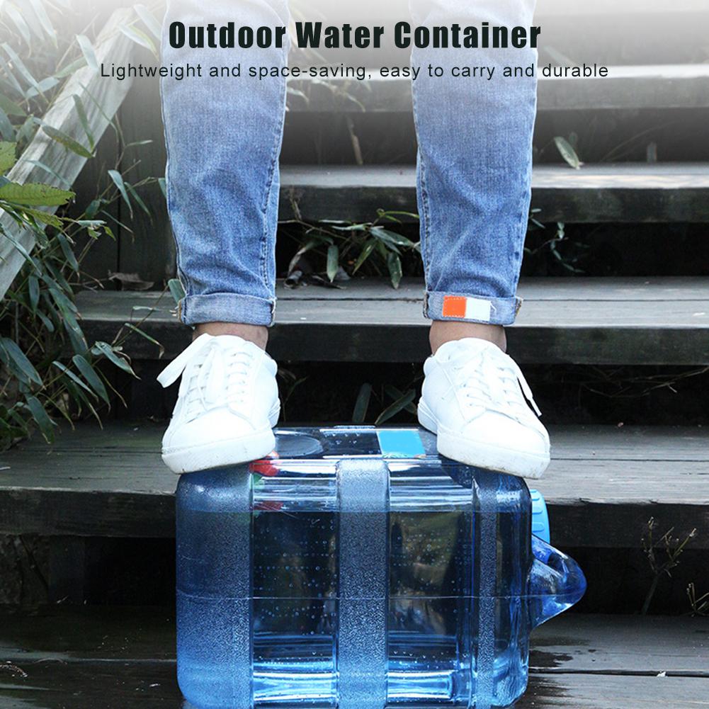 Distributeur de récipient d&#39;eau de boisson 10l, Portable, solide, Transparent, bleu, pichet d&#39;eau pour l&#39;extérieur, Camping, randonnée