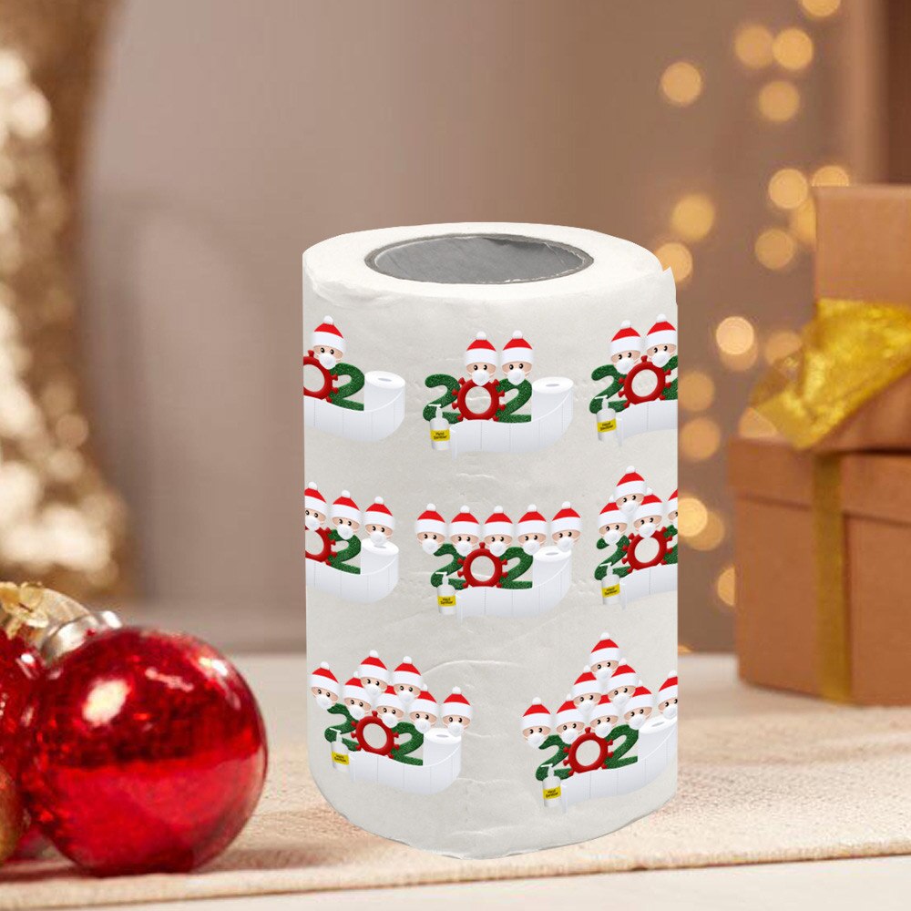 Wc Papier Kerst Stijl Wc Papier Leuke Afdrukken Roll Papieren Handdoek Santa Creatieve Papieren Handdoek Kerst Dag Toiletpapier