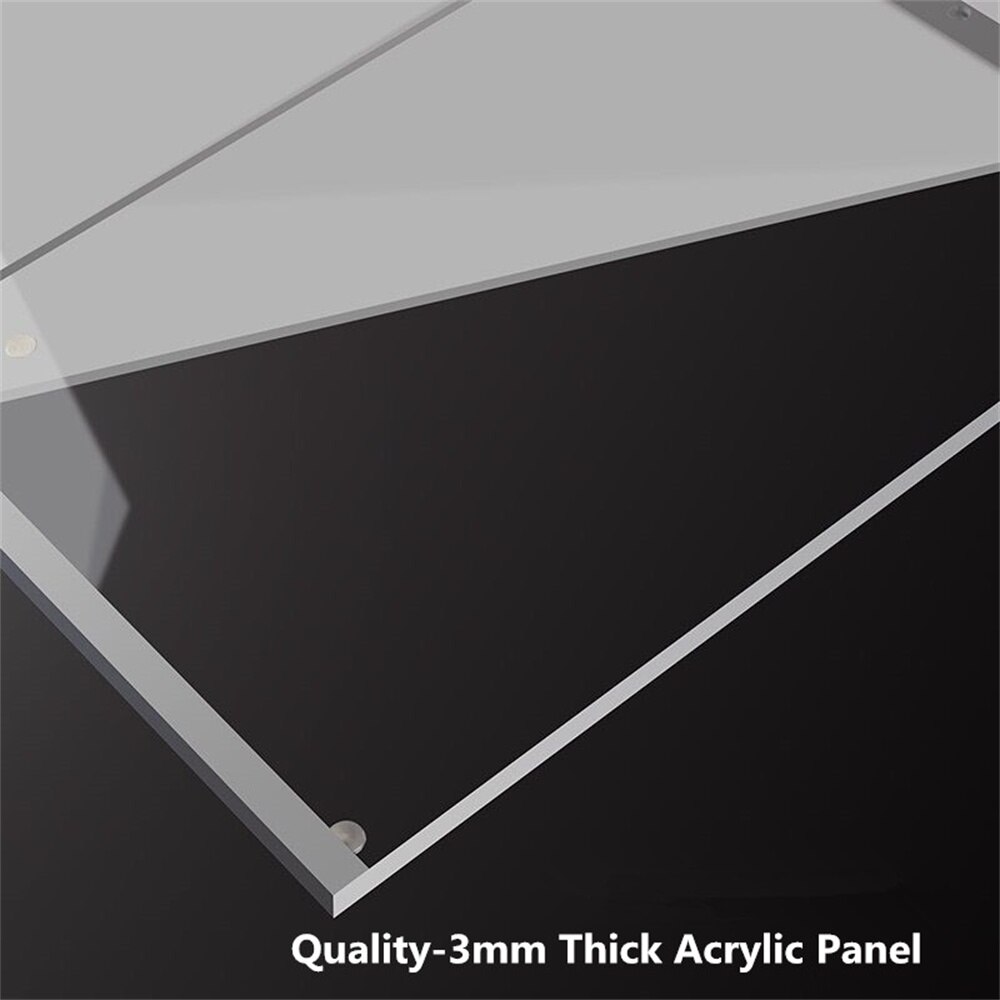 A4 Wall Mount Self-adhesive Magnetic Acrylic Photo Picture Poster Sign Holder Certificate Display Frame Board