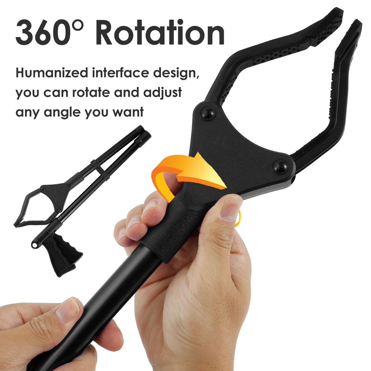 Litter Grabber Reacher Pickers Pick Up Tools Grabber Extender Grabbers Picker Collapsible Garbage Pick Up Tool with Magnetic Tip