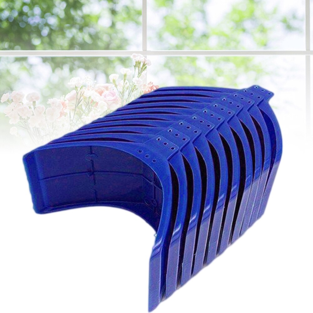 10pcs Pigeon Perch Dove Rest Stand Frame Grill Dwelling Pigeon Perches Roost for Bird Supplies (Blue)