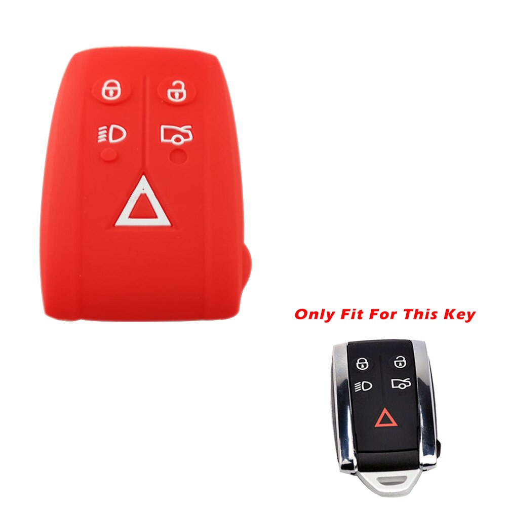 Fit For Jaguar XF XK XKR Silicone Skin Cover Smart Remote Key Fob Case Silicone Key Cover Silicone Keys Cover