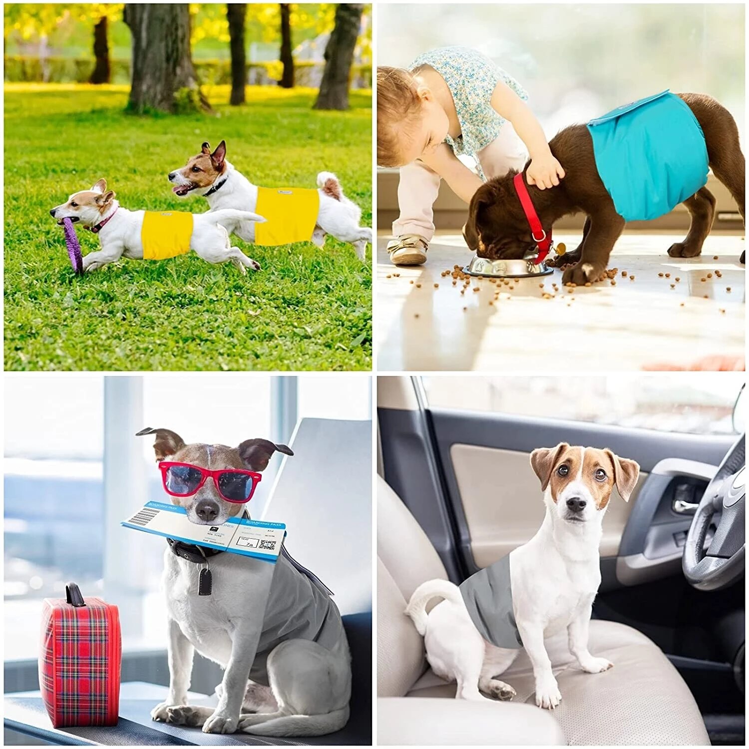 Pet Diapers Panties for Dogs Waterproof Breathable Male Disposable Diapers for Dogs Nappies Dog Physiological Pants Pet Supplies
