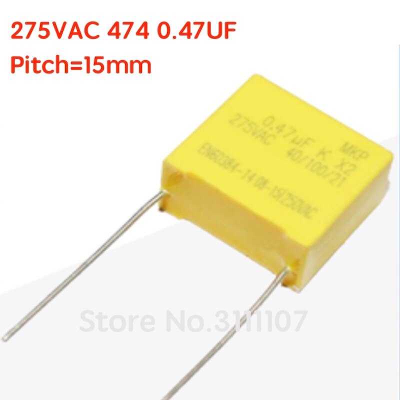 OMIGA 20 Pièces Condensateur Polypropylène 0.22uF 275V X2 Compensateur