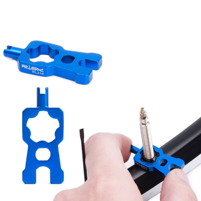 4 In 1 Bike Valve Core Wrench and Presta Tire Valve caps Bicycle Valve Removal Tool Portable Repair Tools Accessories
