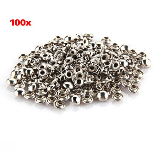 WSFS 100 PCS 7 mm Round Metal Rivets for Gloves Belt