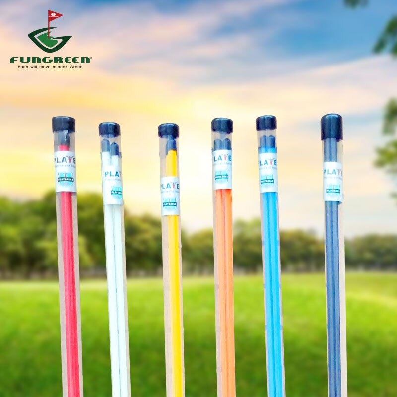 PLAYEAGLE Golf Alignment Sticks Fiberglass Training Aid Rods For Correct Ball Direction Golf Swing Trainer Practise Accessories: orange