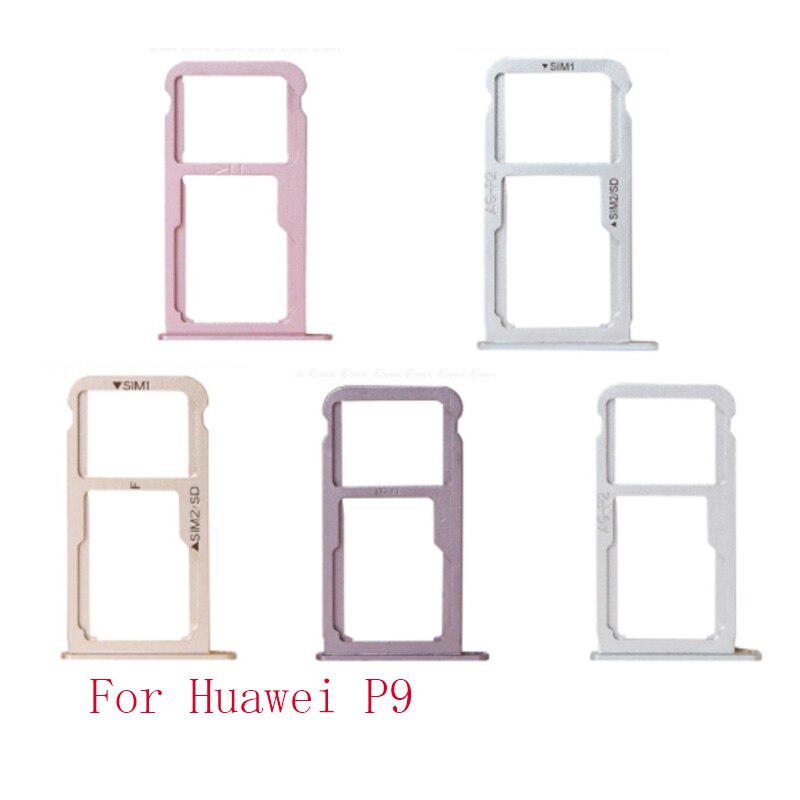 50/Pcs Replacement Sim Card Tray Slot Holder For Huawei P9 Connector Adapter Spare Parts