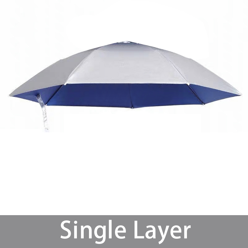 Casquette parapluie pliable, outils de pêche, Sport de plein air, protection solaire, chapeau de randonnée: Single layer