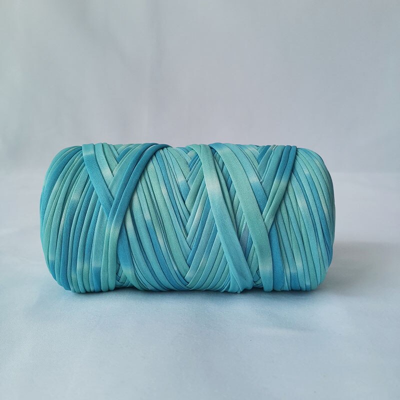 Tshirt Katoen Regenboog Garen Voor Breien Diy Zachte Wol Gehaakte Tas String Sectie Geverfd Gekleurde Weven Draad Puffy Chunky 300G: 18