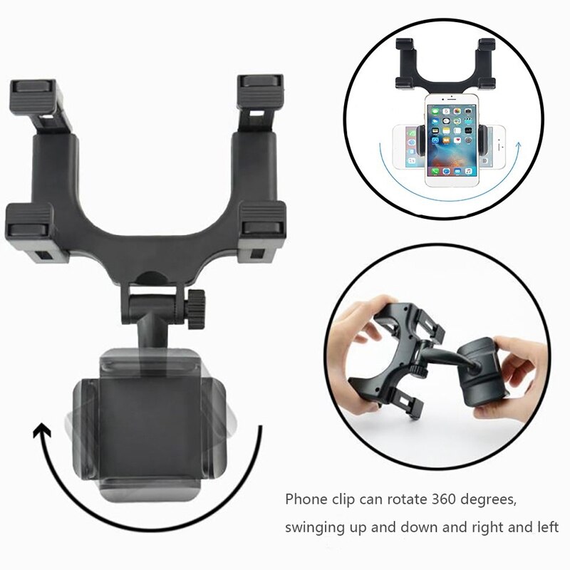 Mobiltelefon holder - holder til bilholder bil bakspejl lastbil auto beslag holder holder til iphone xs/x /11,  samsung galaxy, h