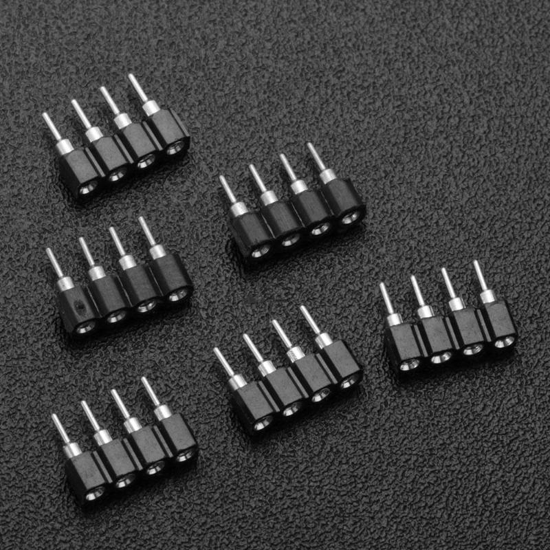 10Pcs Male/Female 4 Pin RGB / 5PIN RGBW Connector Adapter Pin Needle for RGB /RGBW 5050 3528 LED Strip Light Led Accessories