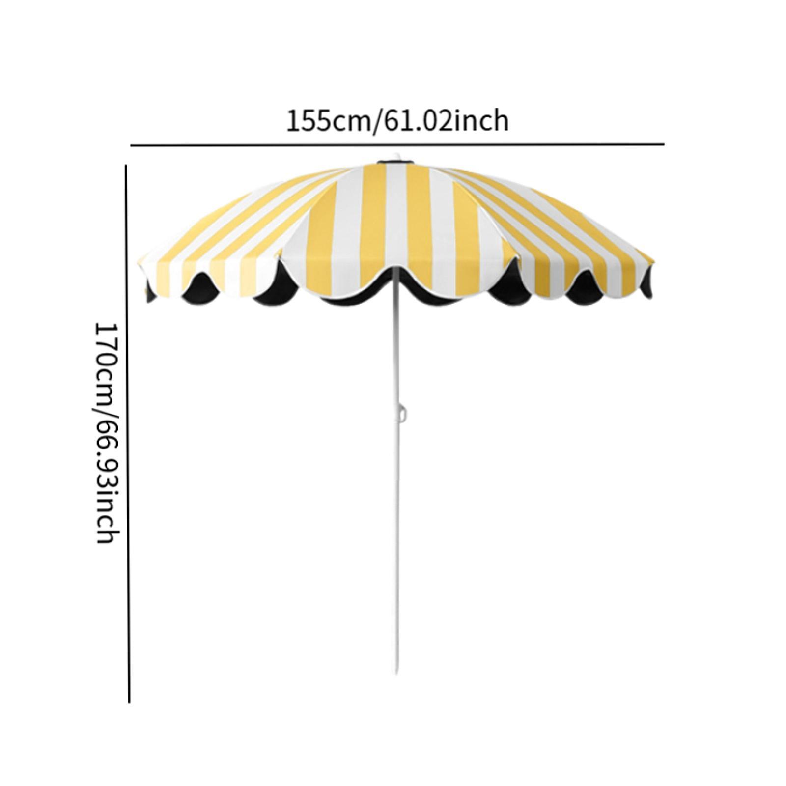 Tuinparasol, buitenparasol, strandparasol, draagbare grote regenbestendige multifunctionele beschermluifel voor terras, camping, reizen en strand.