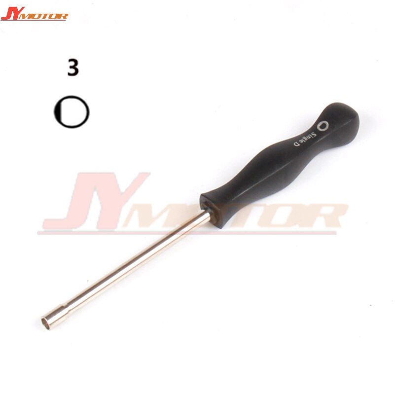 Verktøy for justering av forgasser pac man / small pac man / single d / small single d / double d / hexagon /7 teeth  /21 teeth splined screwdriver: 3