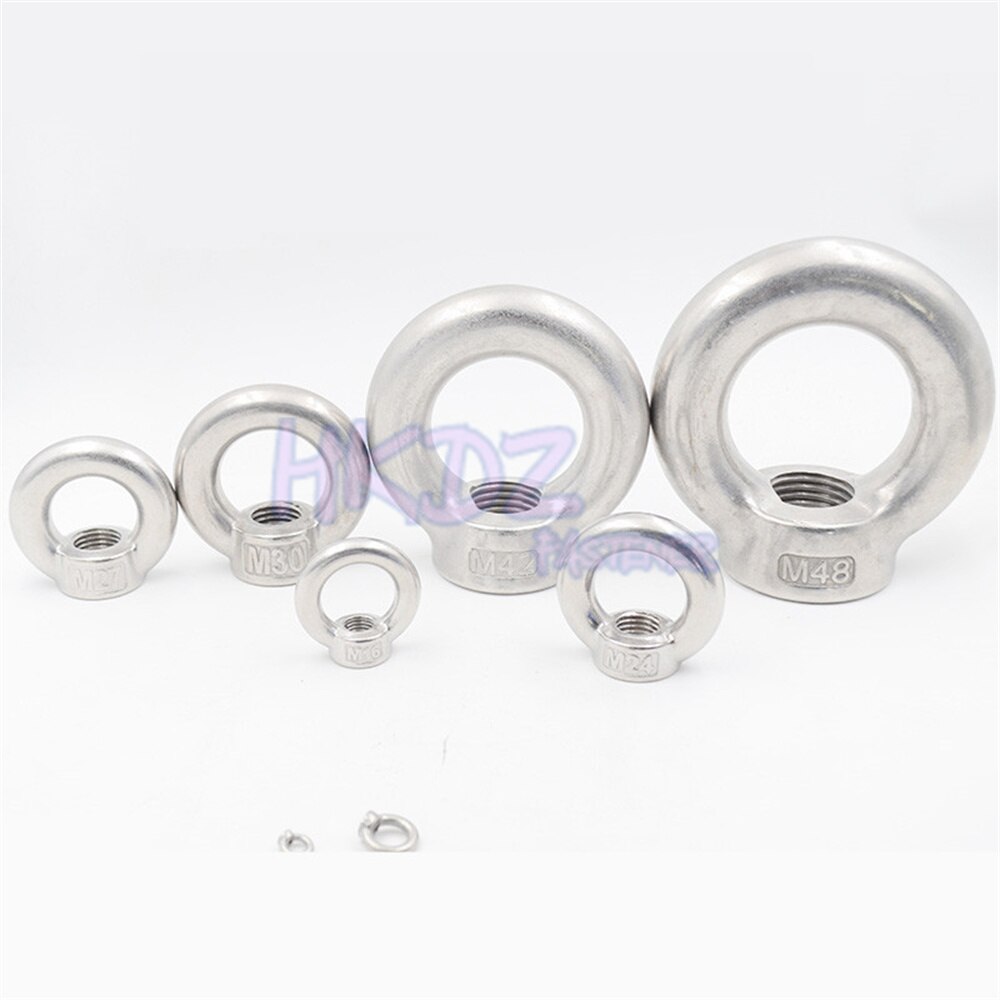 304 Stainless steel Lifting eye nuts Ring eyebolt Ring hooking nut M3 M4 M5 M6 M8 M10 M12 M14 M16 M18 M20 M24 M27 M30 M36 M42