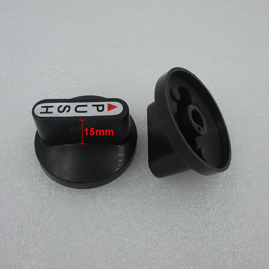 Desktop switch knob gas stove / gas stove ignition switch button gas stove black button 10 pcs Diameter: 8mm