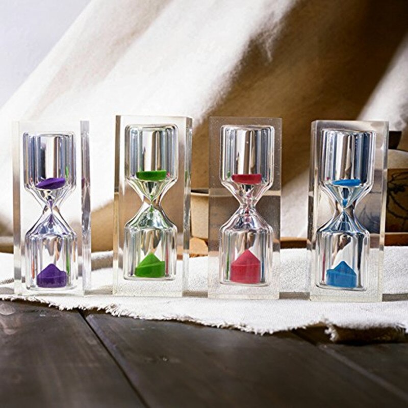 3 Minutes Timer Transparent Crystal Resin Timer Hourglass Kids Novelty Fun For Children