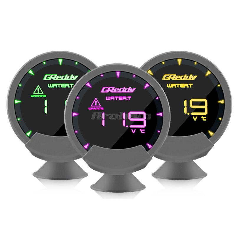 Obd Meter Lcd 74mm Turbo Speed Volts Water Oil Temp Fuel Pressure Rpm Air Fuel Ratio With Sensor