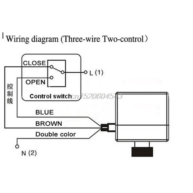 DN15/DN20/DN25 Electric Motorized Brass Ball Valve DN20 AC 220V 2 Way 3-Wire with Actuator R06 Whosale