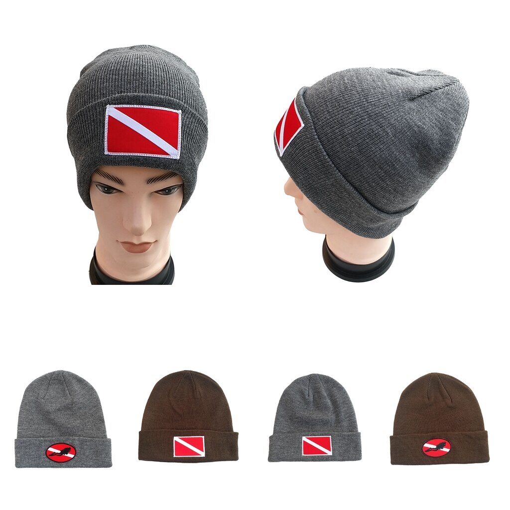 dla obu płci dorosły komfort nurkować flaga/nurek w dół czapka dzianinowa czapka flaga czapka robić nurkowania pływanie kajakiem pływanie