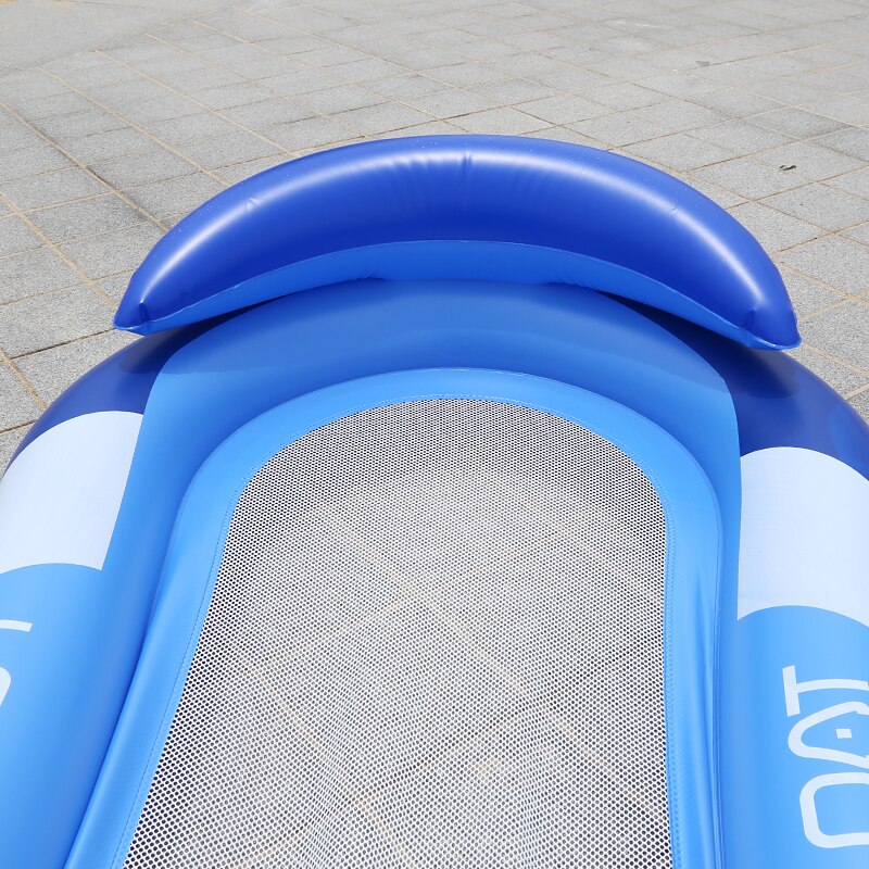 160cm kæmpe vand hængekøje oppustelig pool flyder voksne kvinder mænd mesh svømmering strand liggestol vandlegetøj flydende luftmadras