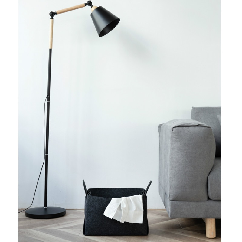 DUNXDECO panier en feutre de rangement | Pour linge, rangement vêtements jouets, support d'organisation, conteneur de décoration de chambre Simple moderne, boîte de livre