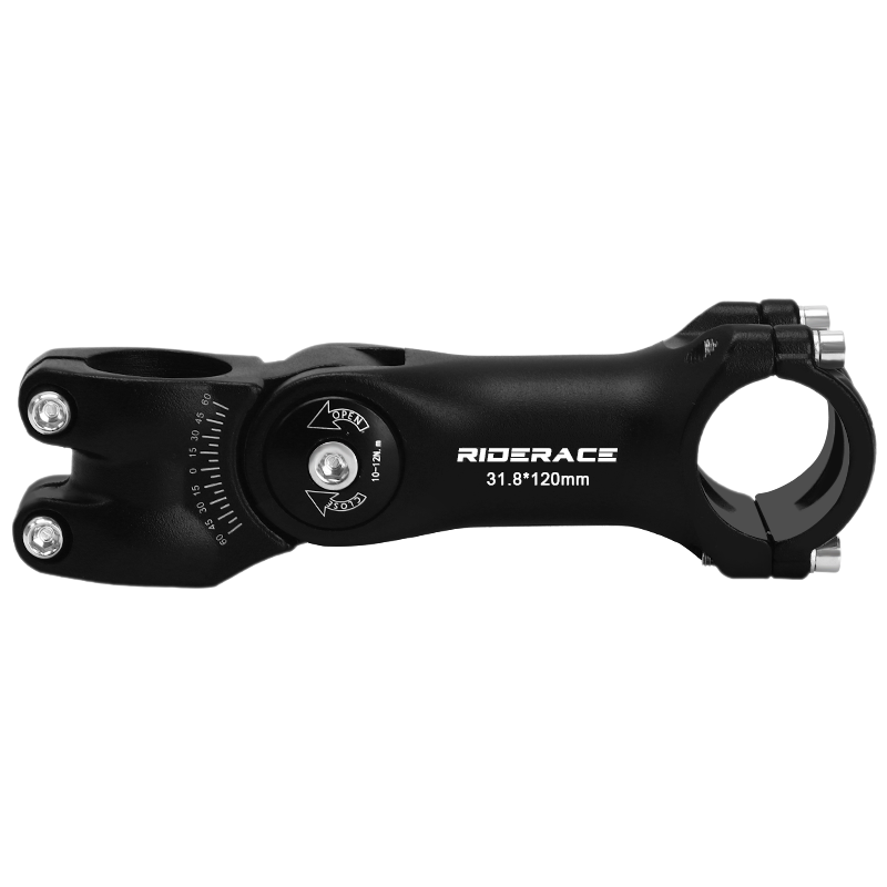 RIDERACE-vástago de bicicleta de montaña y carretera, mesa de bicicleta de montaña, varilla de 85/100/120mm, vástago de horquilla delantera ajustable para manillar de 31,8mm, piezas eléctricas: Rojo