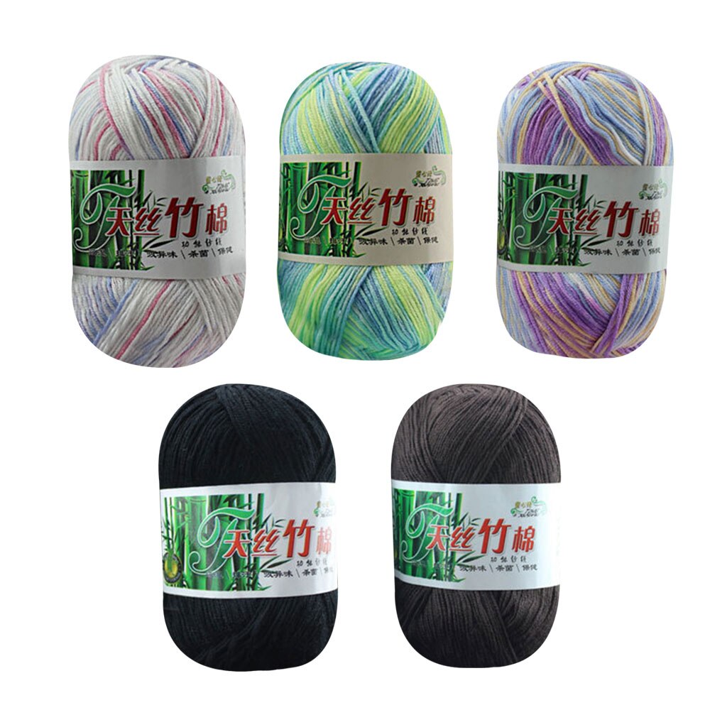 Bamboe Katoenen Garen Zachte Kamgaren Weven Sjaal DIY Draad Breien Handschoen voor Stof voor Handwerk