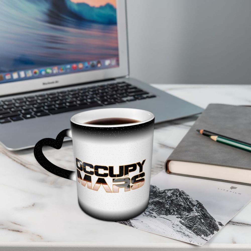 SpaceX Occupy-Mars coffee K mugs glass cups tazas set funny halloween tasse canecas friends disposable solo holder donut